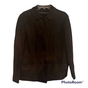 Vintage Highlander Women's Brown Suede Jacket-Boho